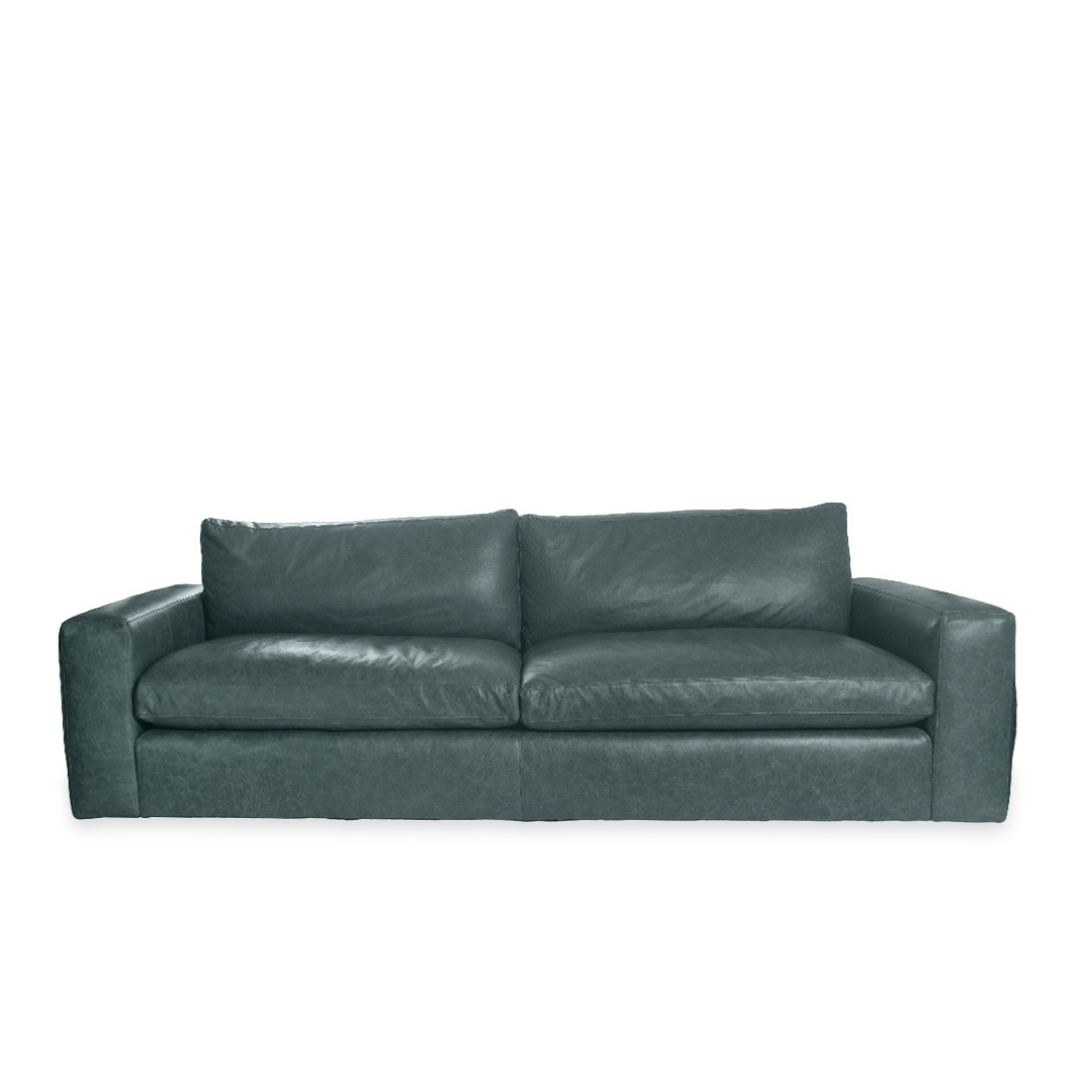 Arhaus Kipton Wide Arm Leather Sofa