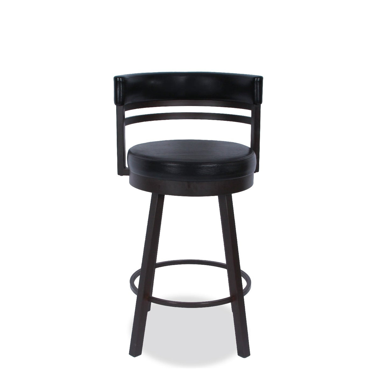 Amisco Link Swivel Leather Barstools, Set of 6
