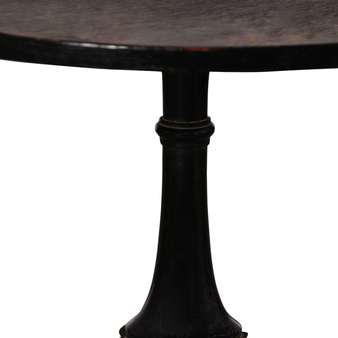 Antique Chinese Chinoiserie Ebonised and Lacquered Side Table
