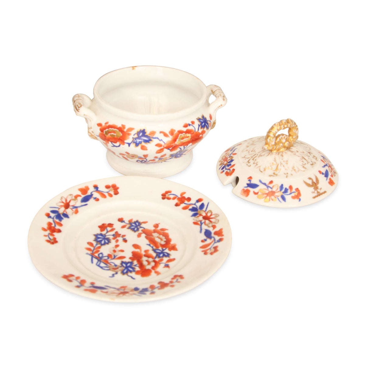 Antique English Three Piece Tureen, 19thC