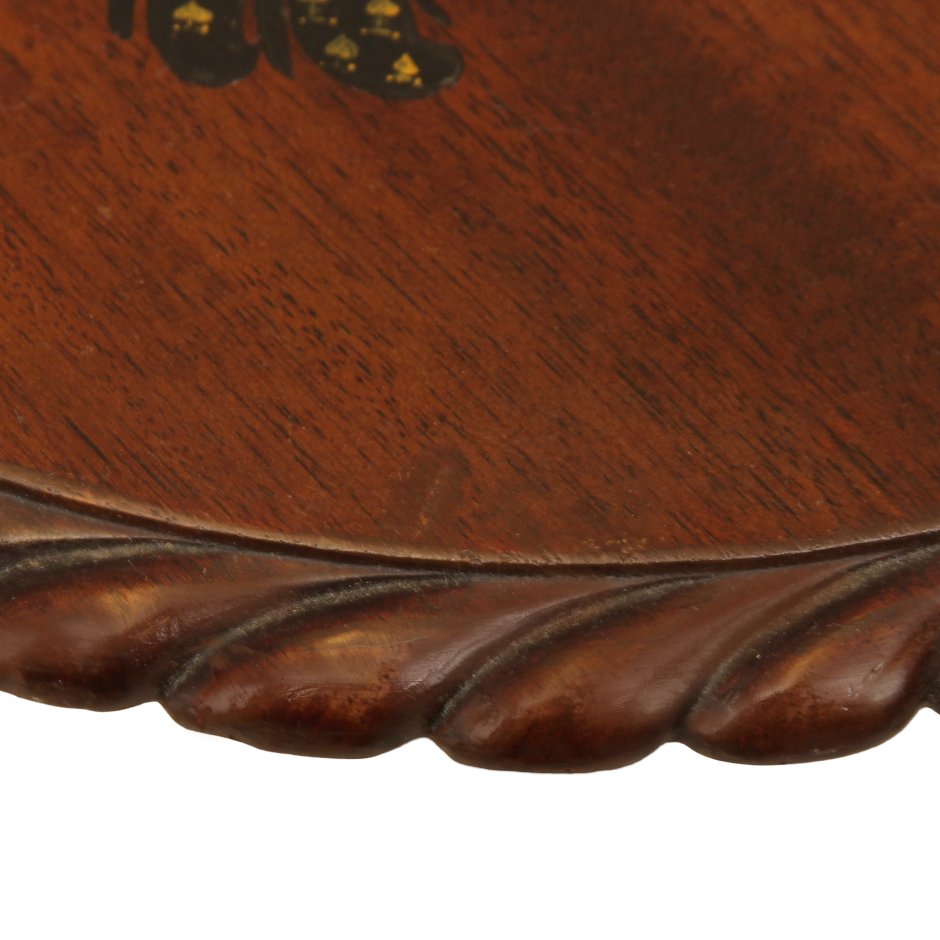 Antique Sheraton Revival Hardwood Tripod Side End Lamp Wine Table 19thC