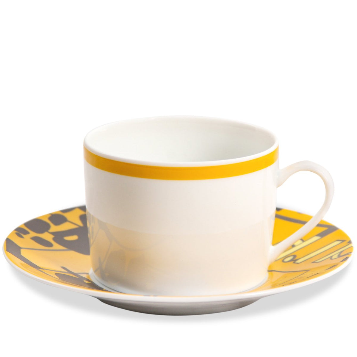 Set of 10 Bernardaud Coffee Cups and 10 Saucers