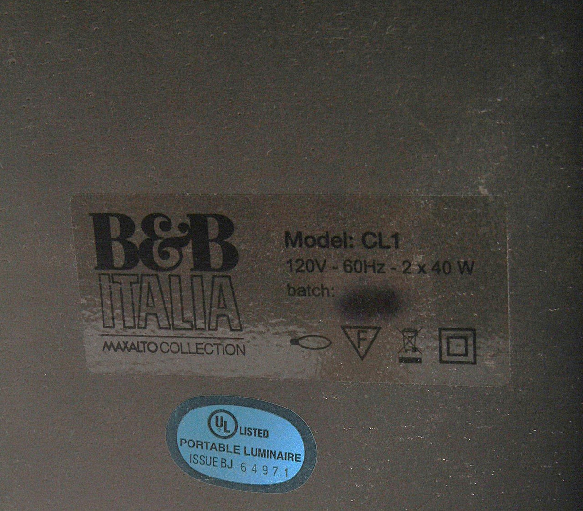 B&B Italia Antonio Citterio for Maxalto Table Lamp