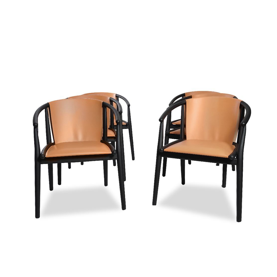 B&B Italia Jens Dining Chairs by Antonio Citterio, Set of 6 (New Condition)