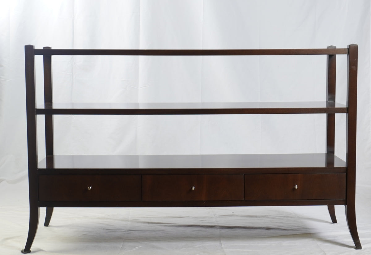 Barbara Barry Collection For Baker Mahogany Console Table