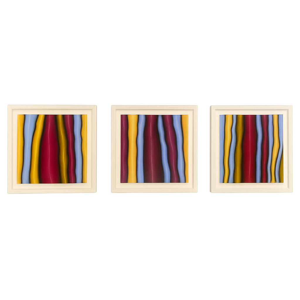 Waymond Anthony Grier Triptych, Signed WAG with COA