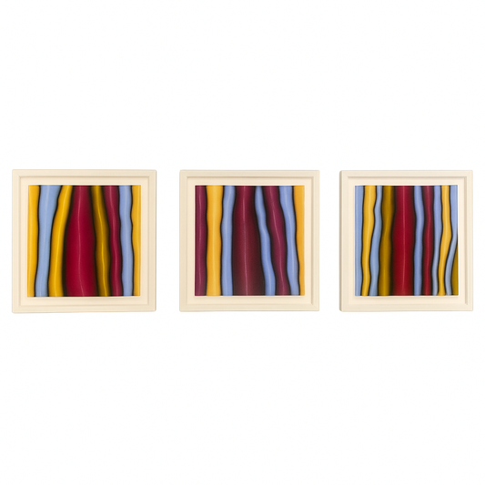 Waymond Anthony Grier Triptych, Signed WAG with COA