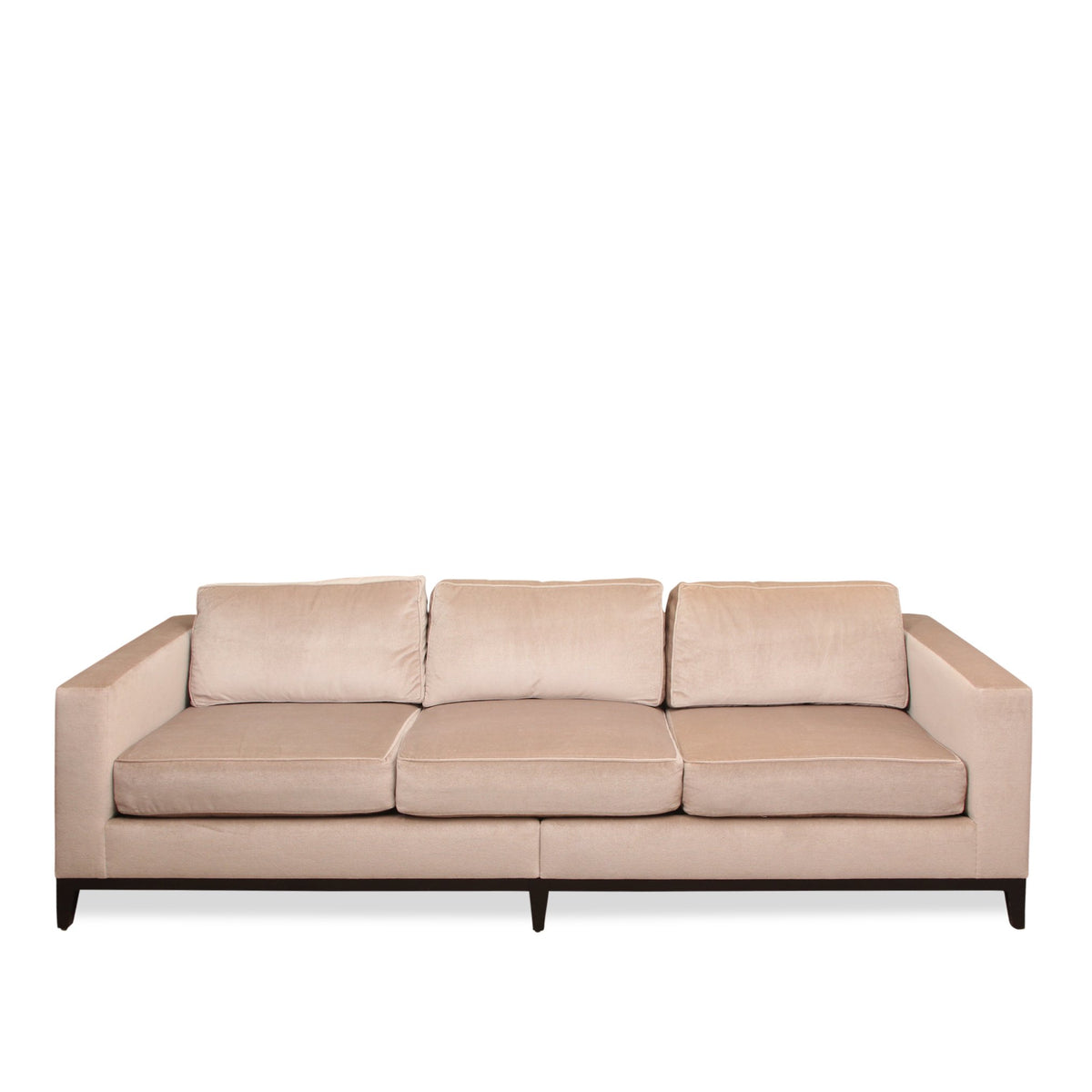 Christian Liaigre for Holly Hunt Mohair Velvet Mousson Sofa, Made in France