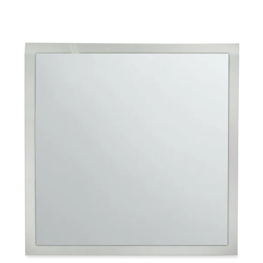 Contemporary Mirror with Frosted Glass Frame
