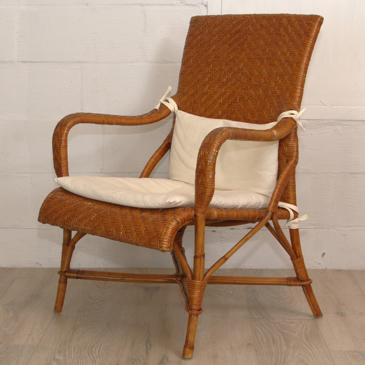 Crate & Barrel Rattan Accent Chair