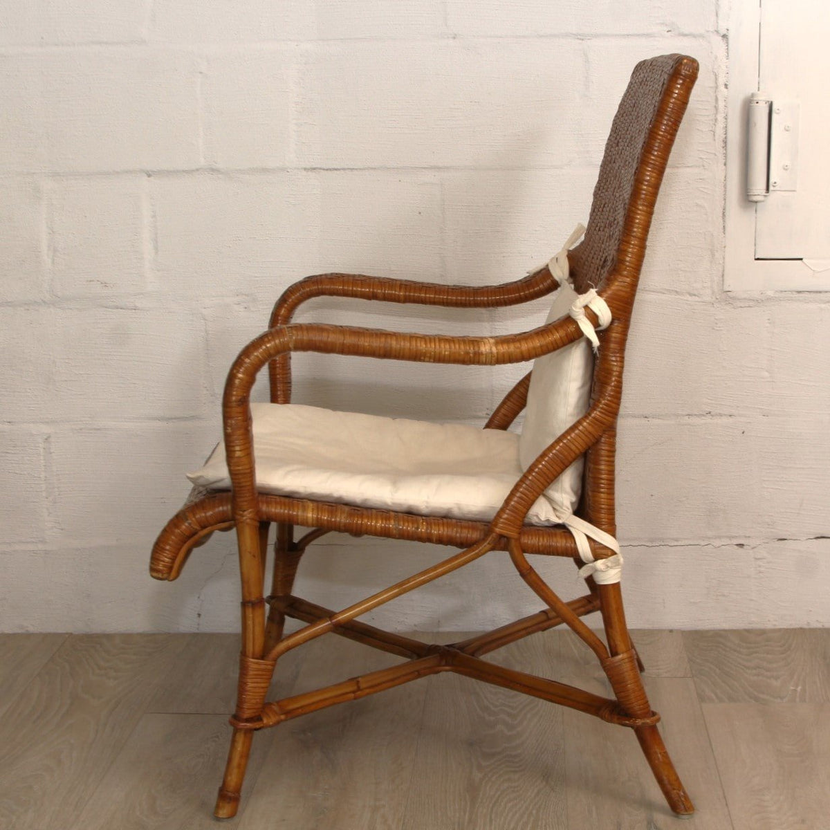 Crate & Barrel Rattan Accent Chair