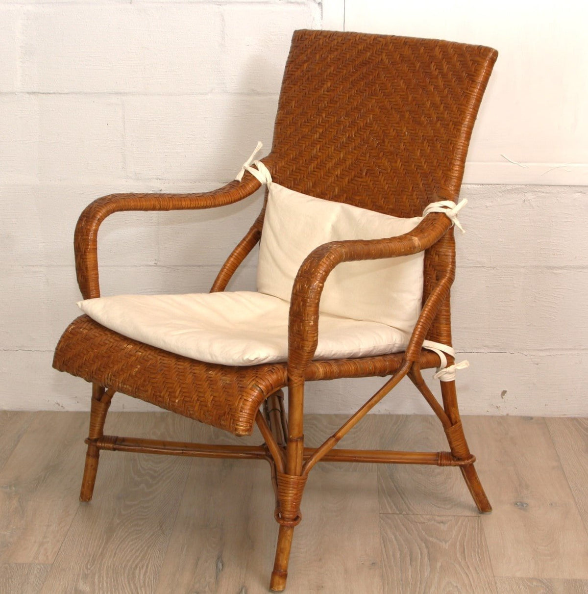 Crate & Barrel Rattan Accent Chair