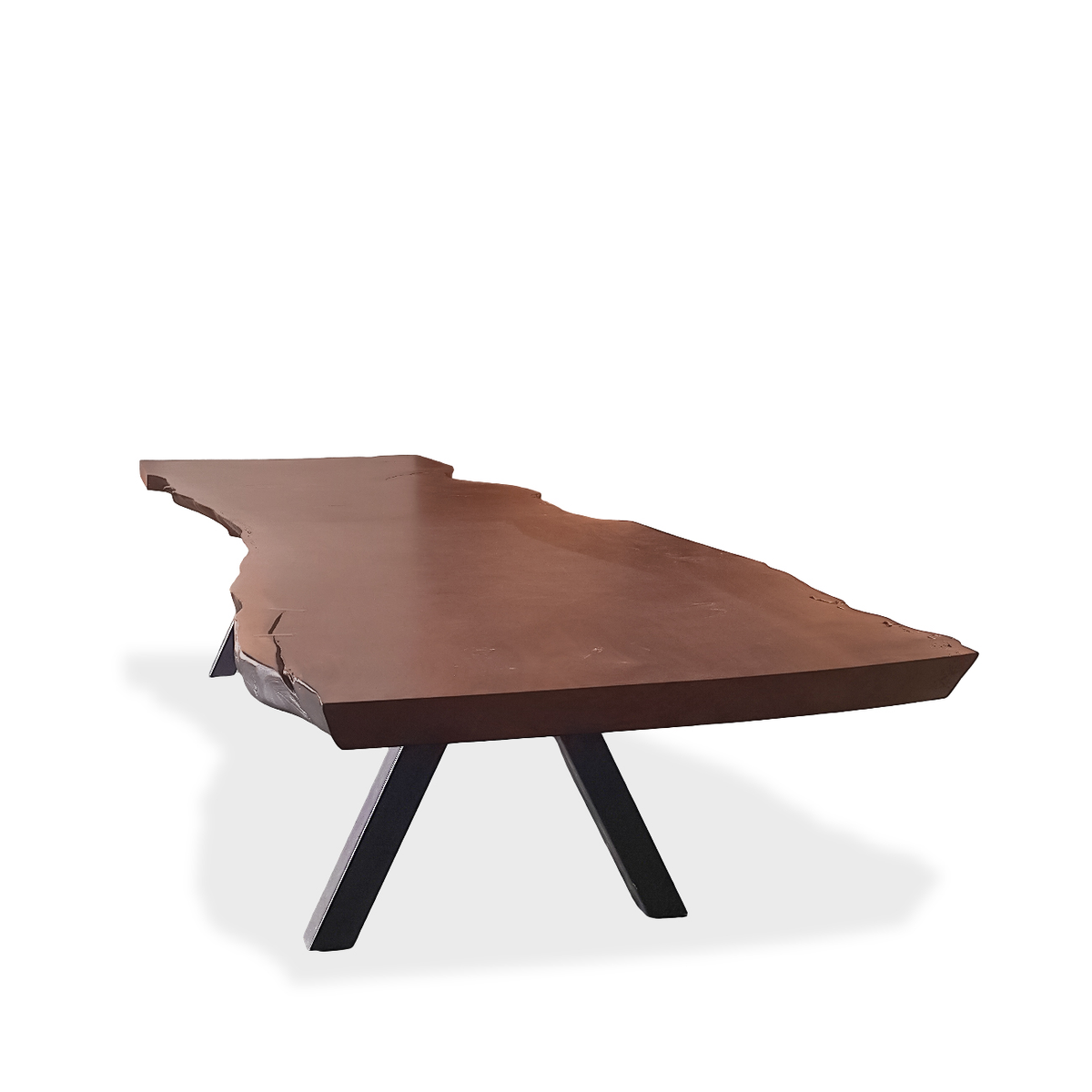 Custom 16.25 Feet Double Slab Claro Walnut with Cantilever Base Table - George Nakashima Inspired