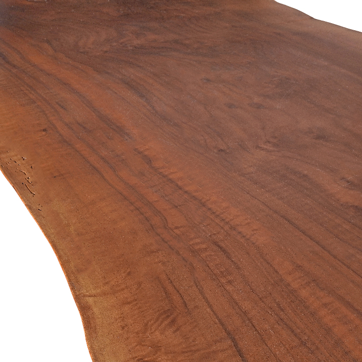 Custom 16.25 Feet Double Slab Claro Walnut with Cantilever Base Table - George Nakashima Inspired