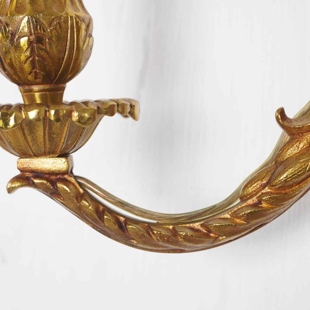 New Luminaire D'Art Lucien Gau Louis XVI Style Gilt Sconces (Large), Pair of