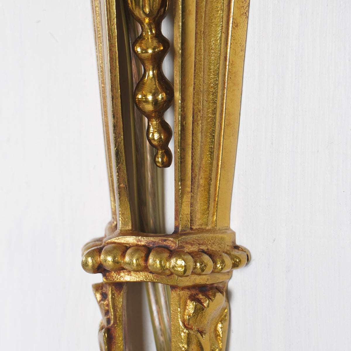 New Luminaire D'Art Lucien Gau Louis XVI Style Gilt Sconces (Large), Pair of