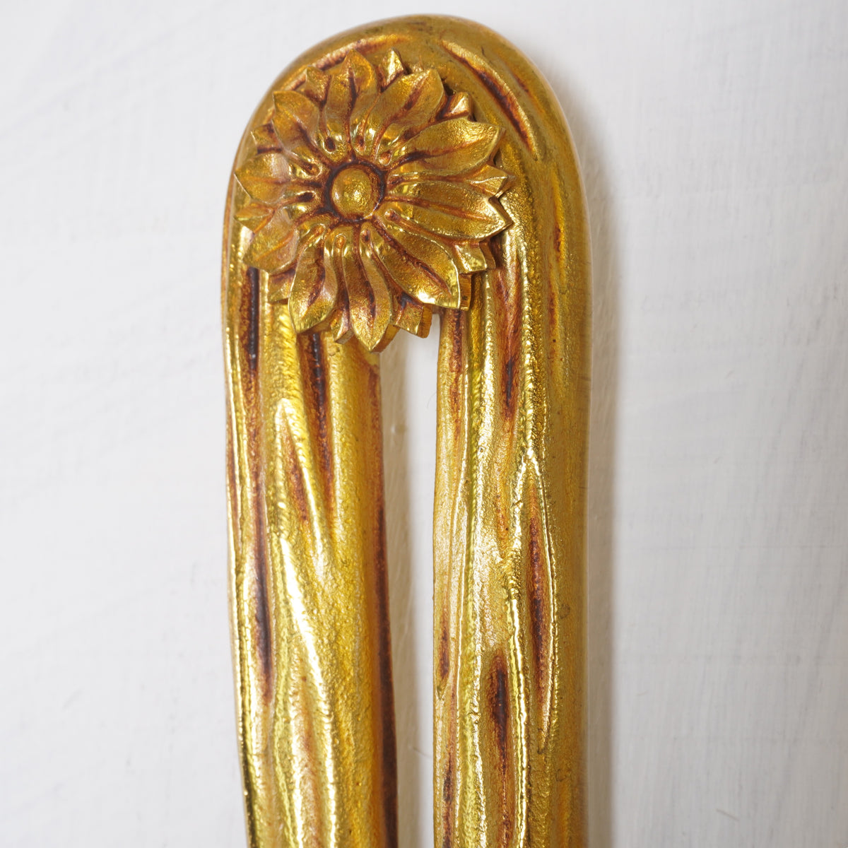 Luminaire d'Art Hunter Horn Gilt Sconces, Pair of