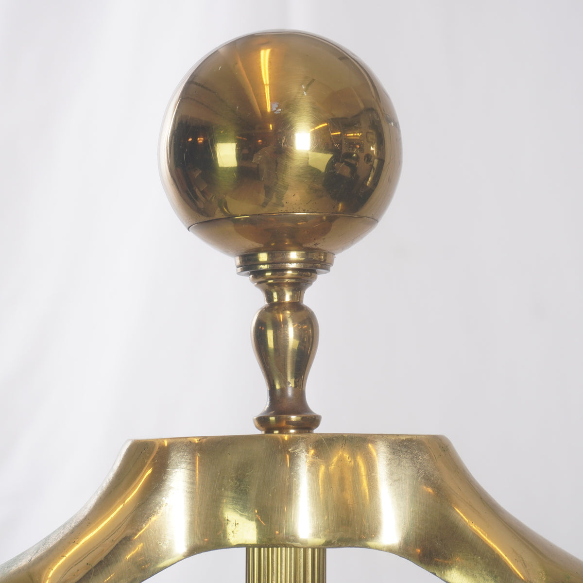 Antique Gentleman's Valet Brass Butler Stand