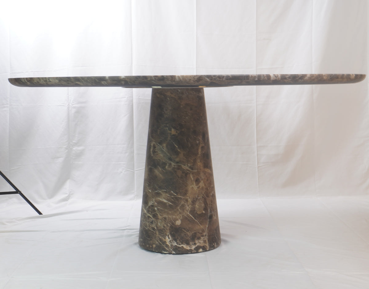 Restoration Hardware Cellini Italian Travertine Round Dining Table