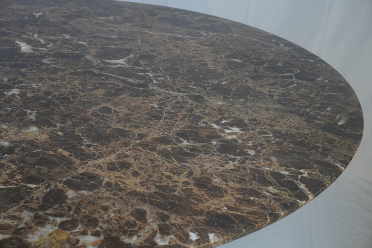 Restoration Hardware Cellini Italian Travertine Round Dining Table