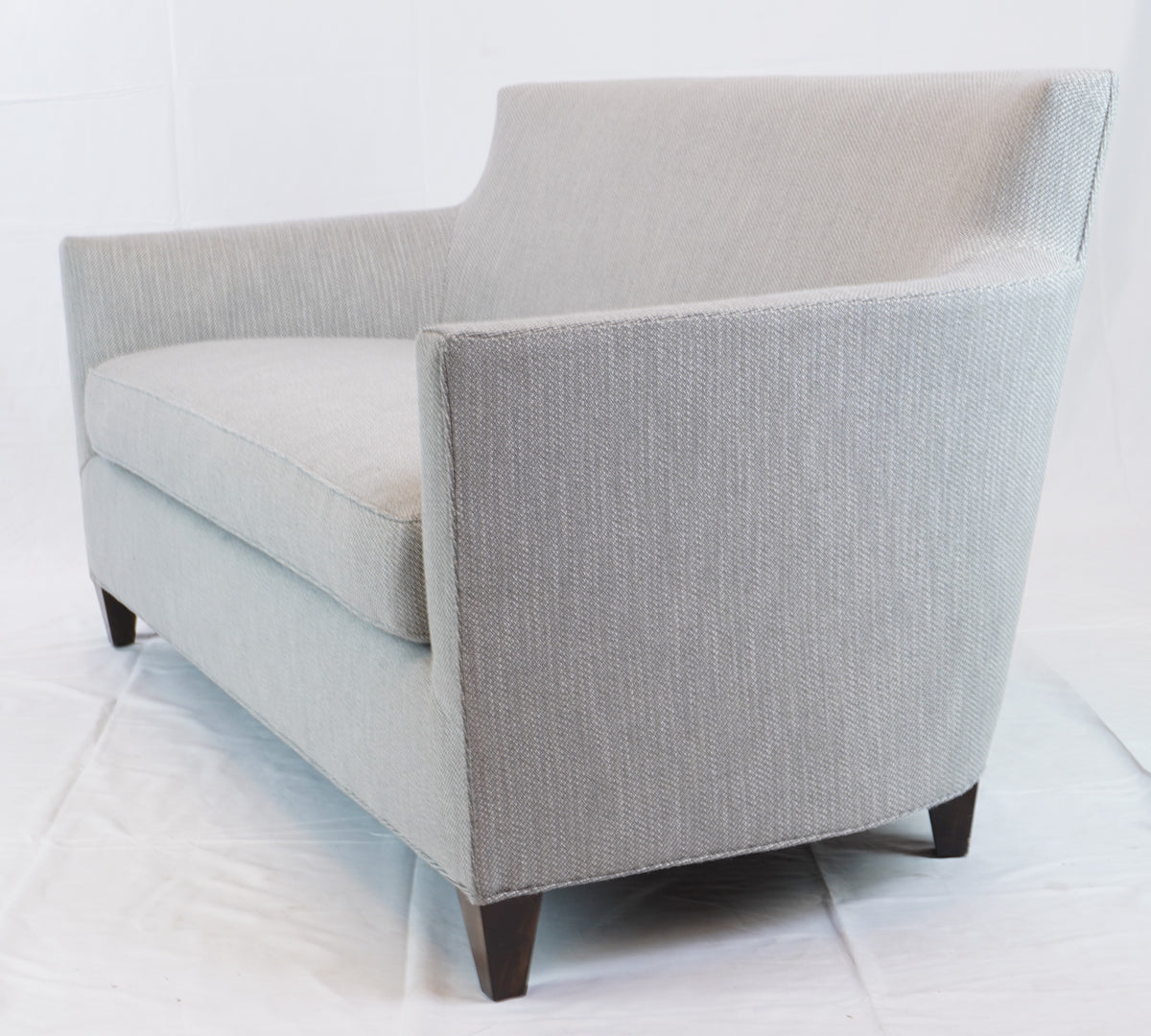 Newly Upholstered Modern Loveseat