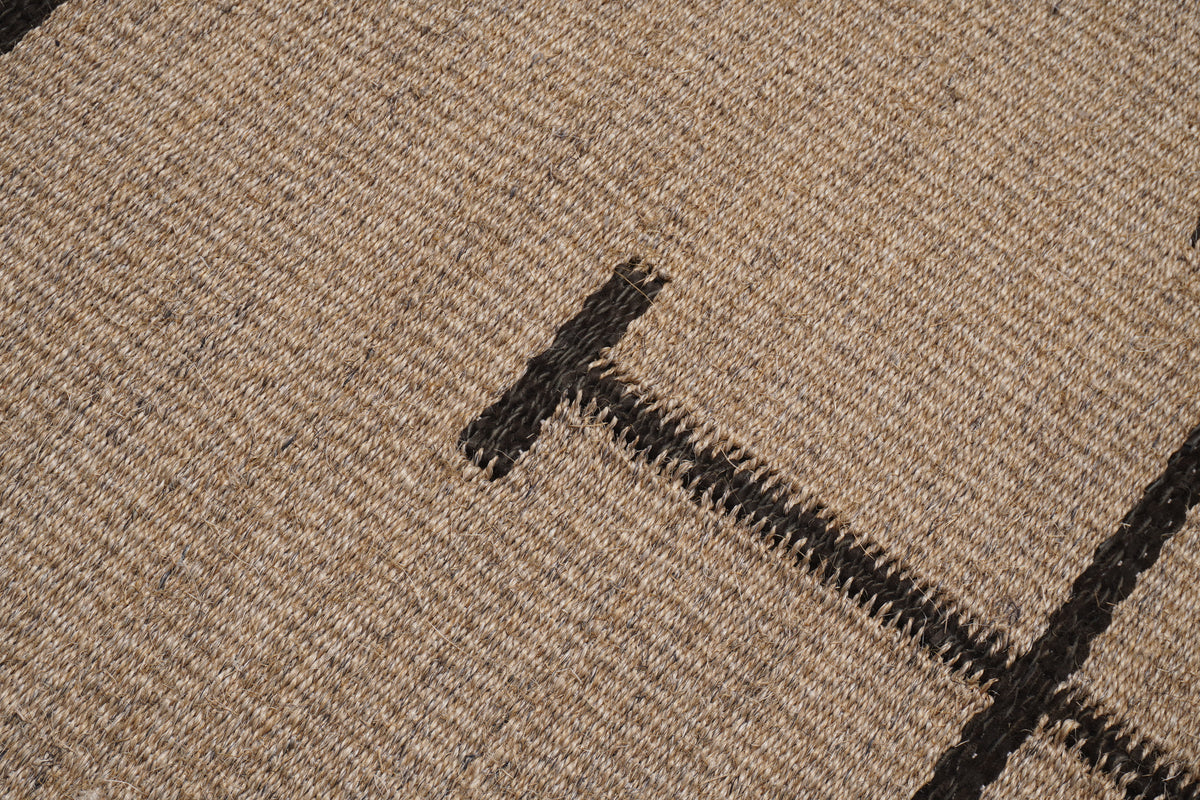 Merida Handweave Sisal and Suede Carpet by Ashe + Leandro