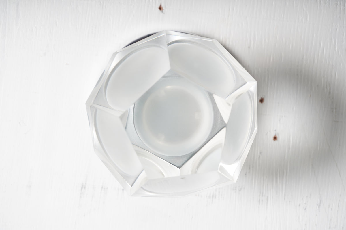 Visual Comfort Space Age Glass Sconce with Chrome Base (5 Available)