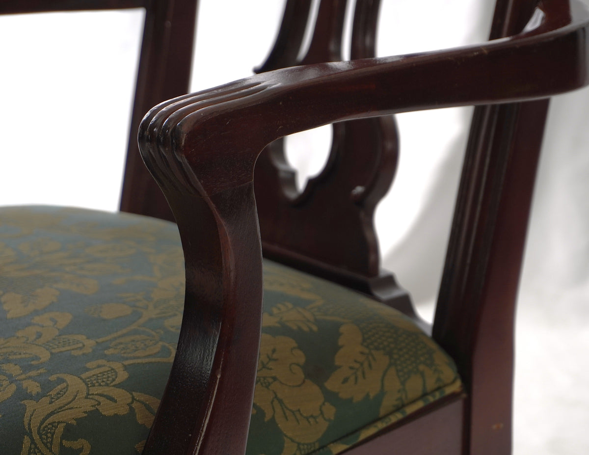 Vintage Chippendale Style Ball & Claw Hand Carved Armchairs and Dining Chairs from Thomasville, Set of 10
