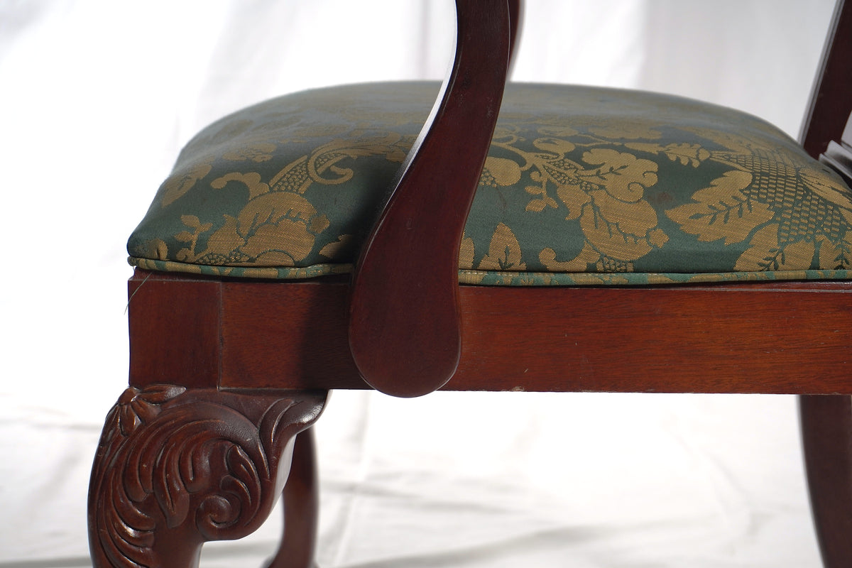 Vintage Chippendale Style Ball & Claw Hand Carved Armchairs and Dining Chairs from Thomasville, Set of 10