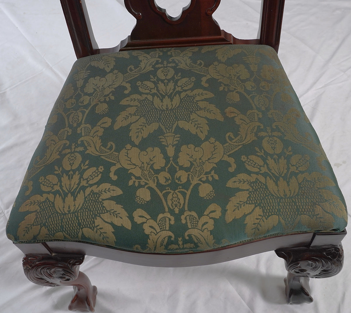 Vintage Chippendale Style Ball & Claw Hand Carved Armchairs and Dining Chairs from Thomasville, Set of 10