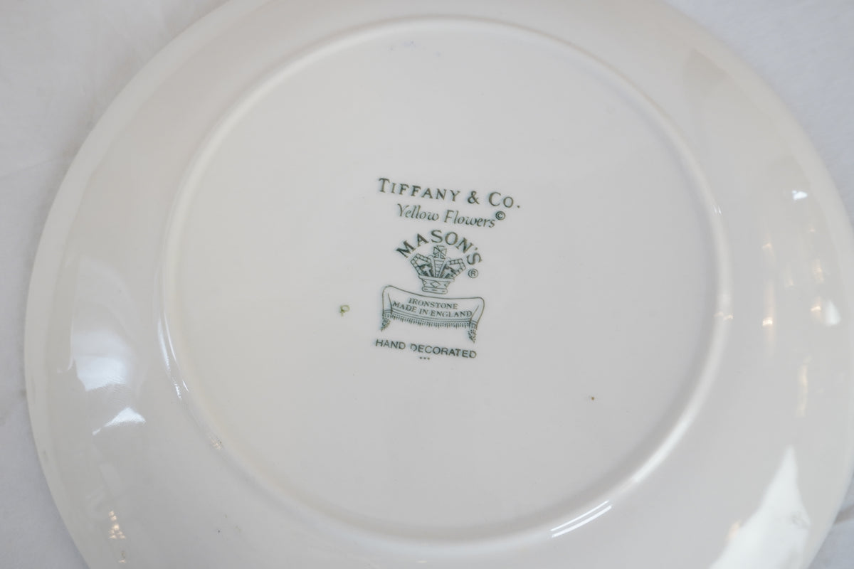 Rare Tiffany & Co. ‘Yellow Flowers’ Salad Plates, Set of 4