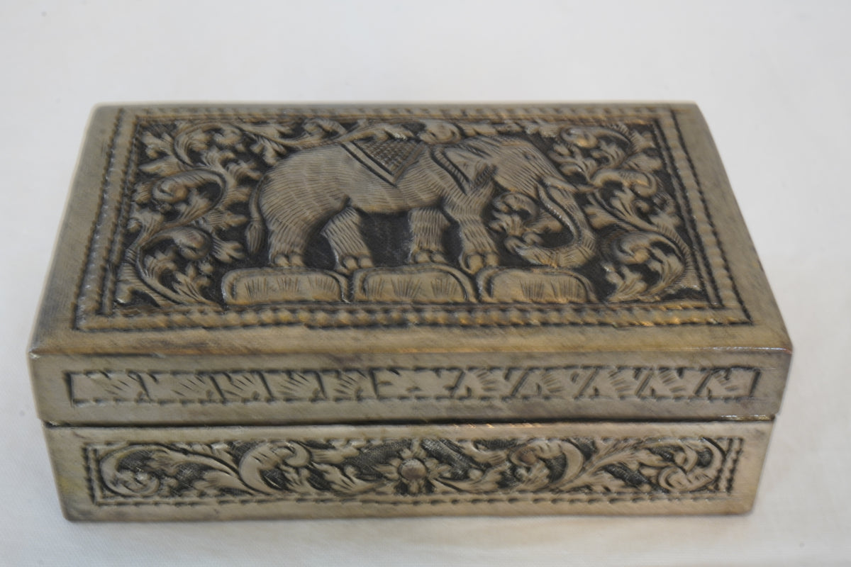 Vintage Indian Mughal-Style Daggers and Two Jewelry Boxes