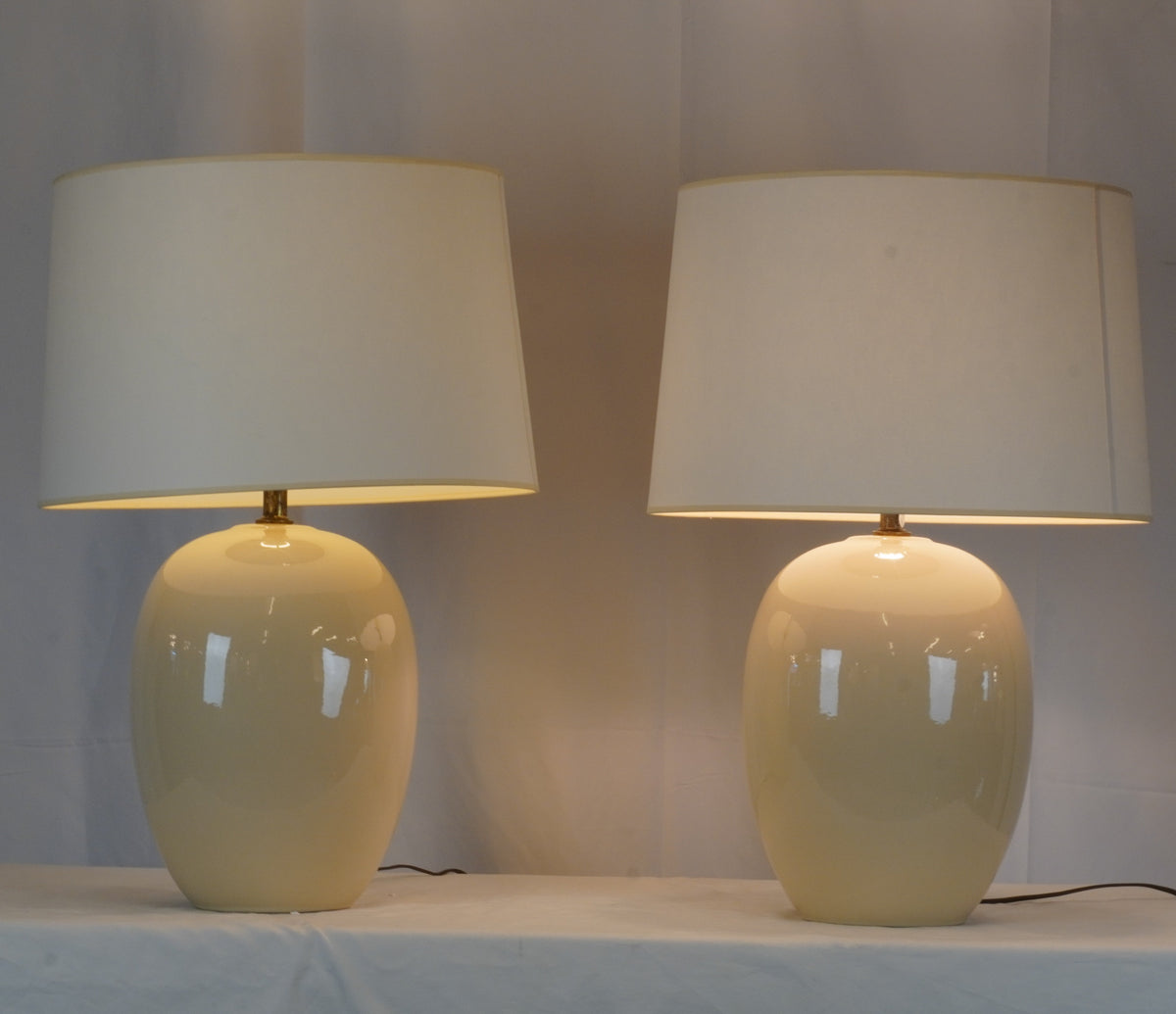 Vaughan Designs Lighting Ceramic Table Lamps, Pair of