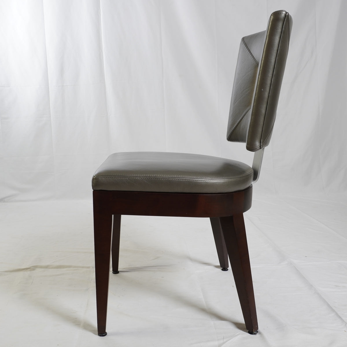 David Edwards Ocean Leather Dining Chairs, Set of 8
