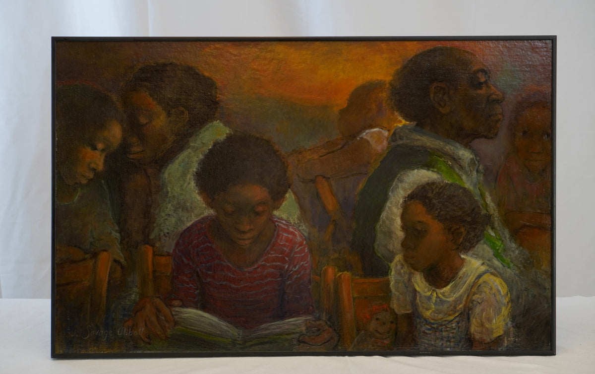 Jean Savage Abbott Waiting, 1982 Oil on Canvas Painting