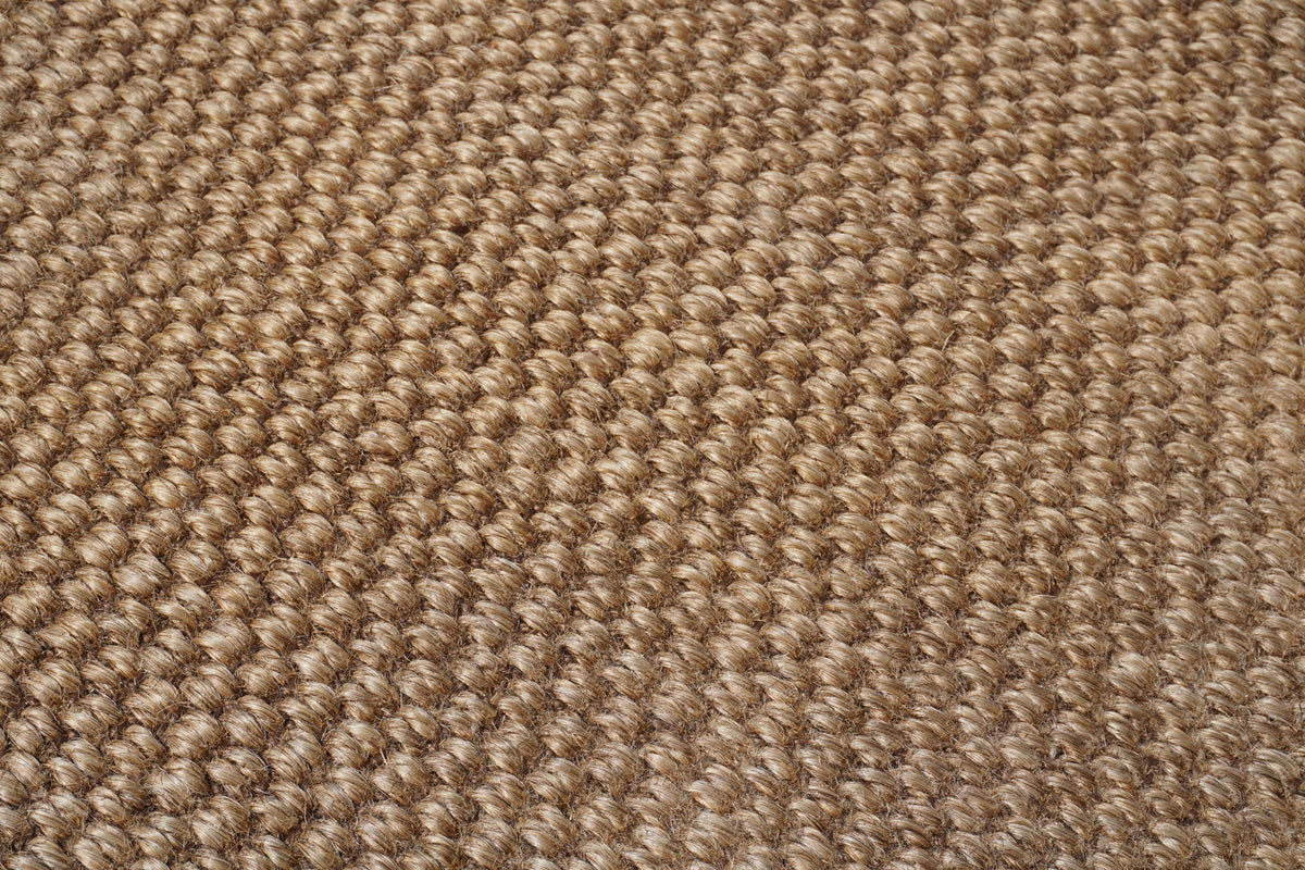 Patterson Flynn and Martin Natural Woven Sisal Carpet with Leather Binding Trim (8 ft x 10 ft)