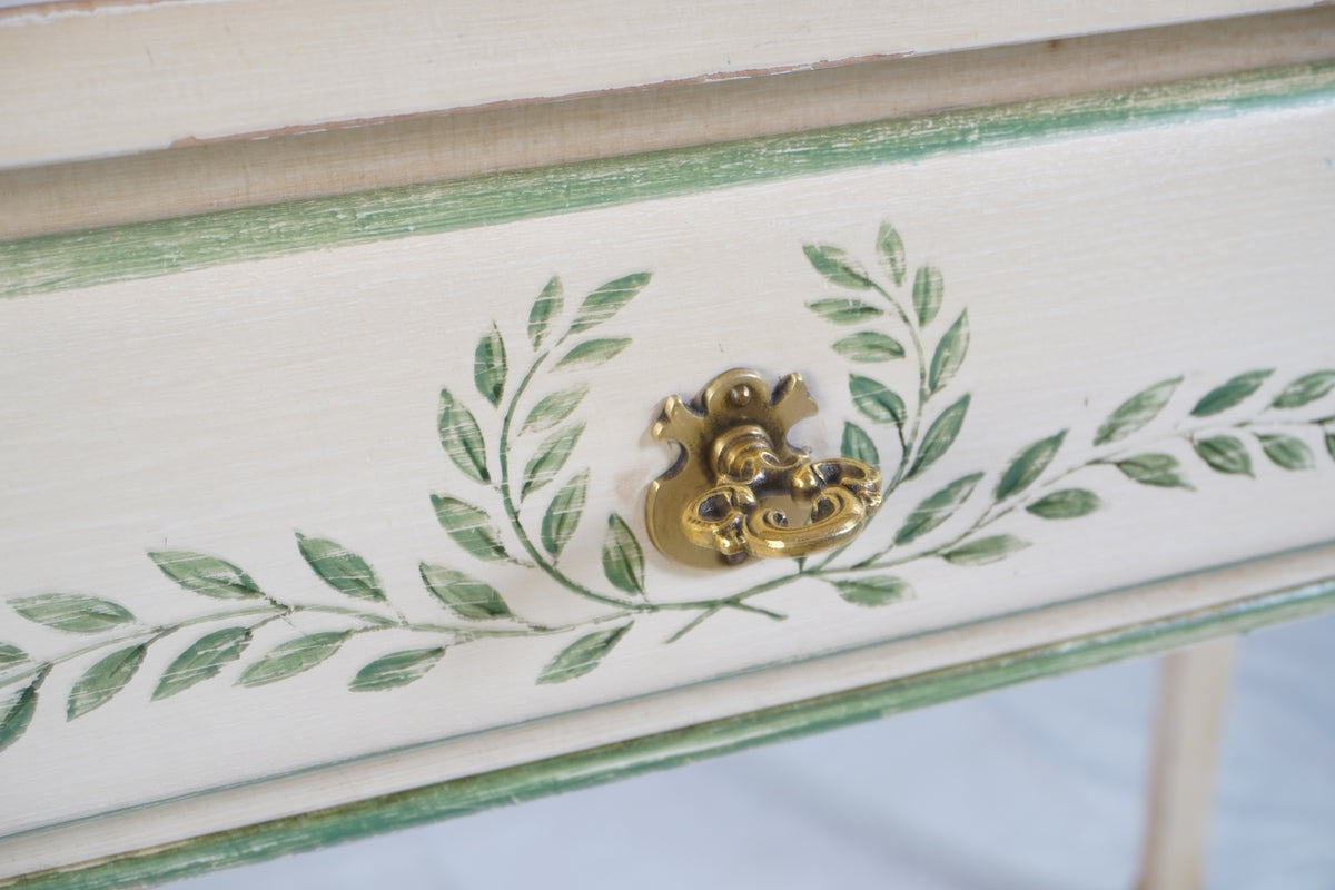 Julia Gray Hand Painted Louis XV Desk