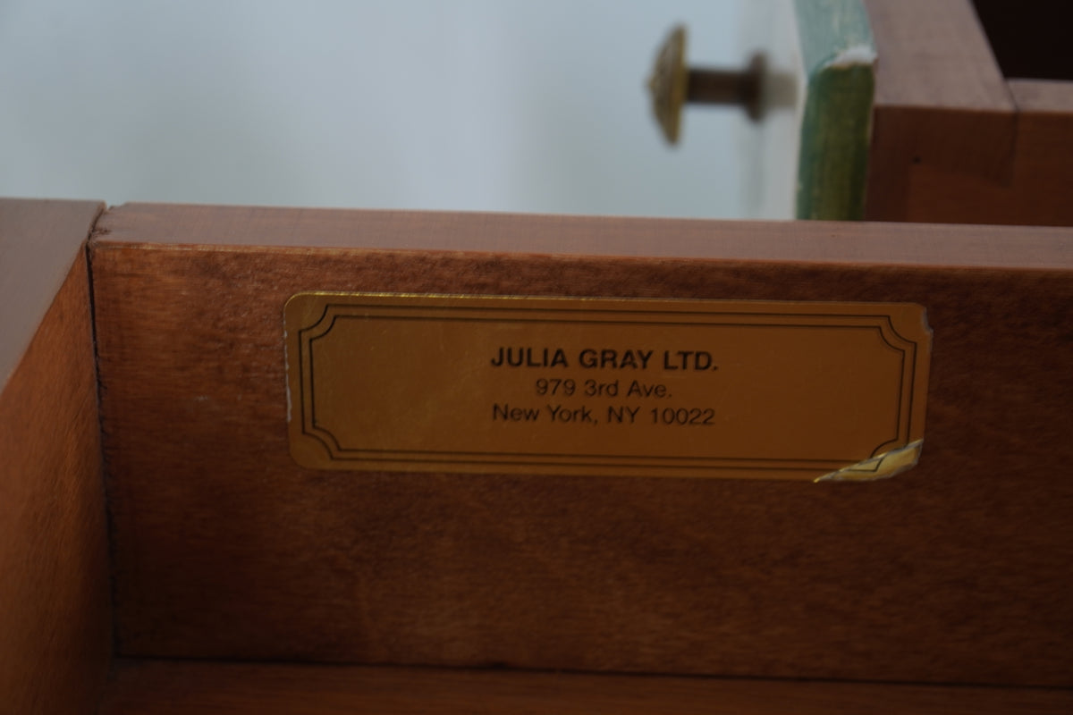 Julia Gray Hand Painted Louis XV Desk