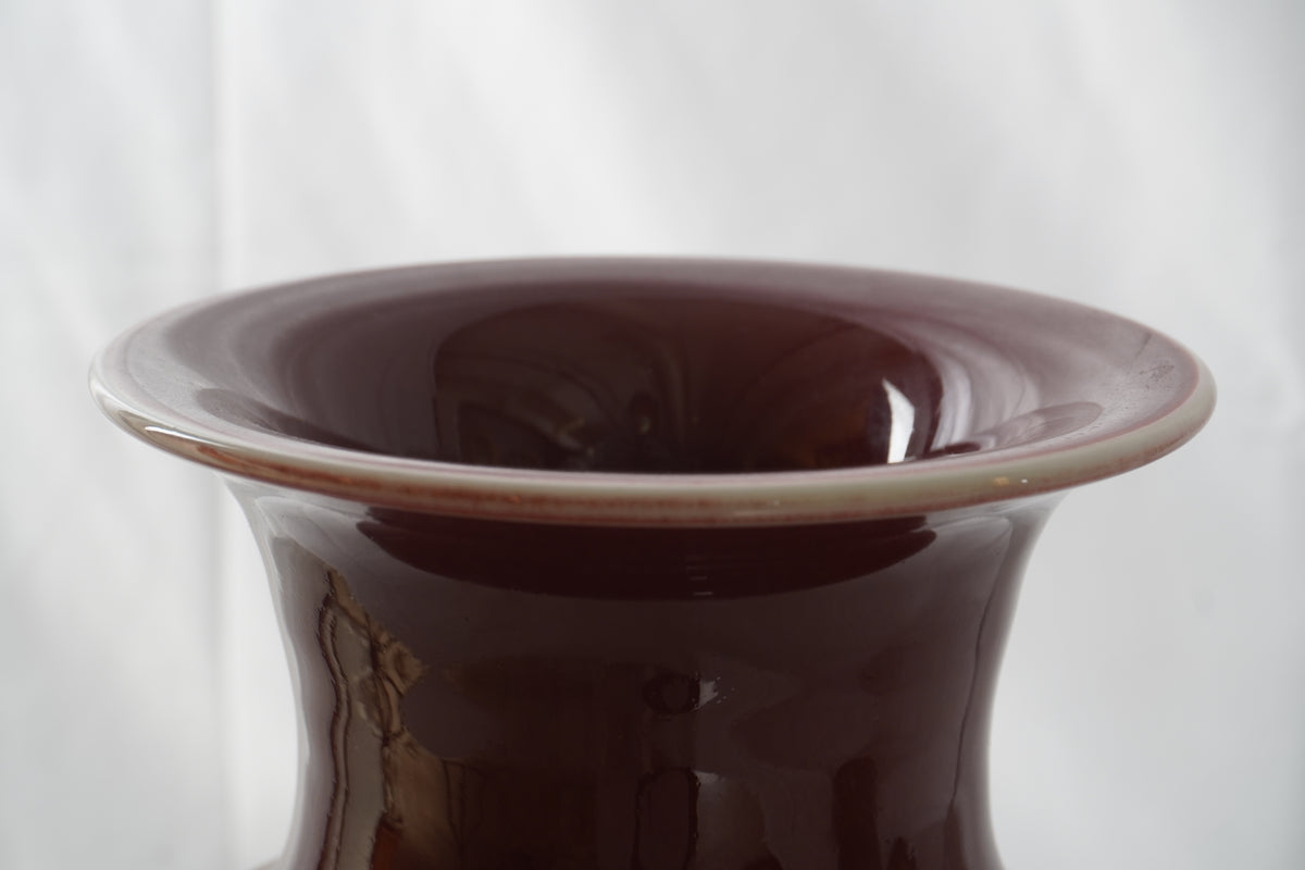 Antique Chinese Porcelain Oxblood Vase, 19thC to early 20thC