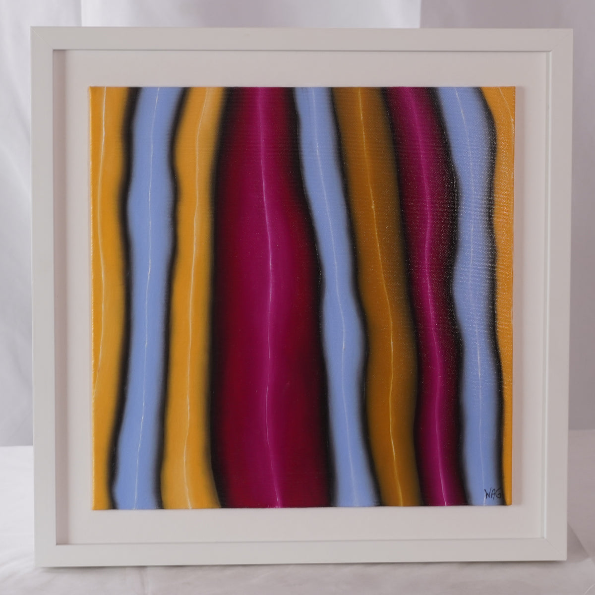 Waymond Anthony Grier Triptych, Signed WAG with COA