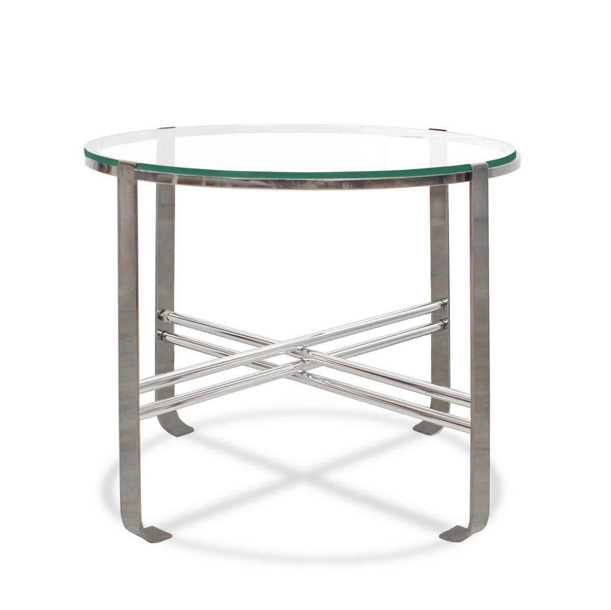 Design Institute America Modern Chrome Center or Side Table