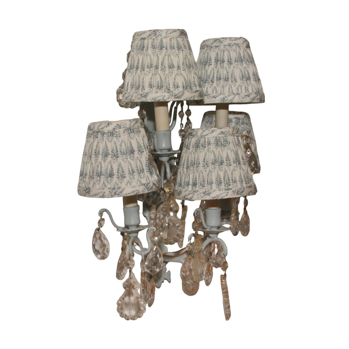 Duenedesigns Vintage Blue Sconces, Pair of