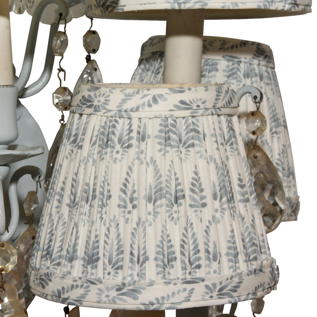 Duenedesigns Vintage Blue Sconces, Pair of