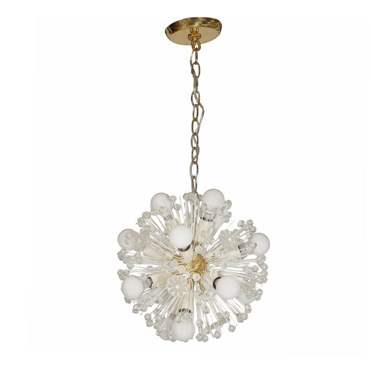 Emil Stejnar Snowflake Sputnik Chandelier Rupert Nikoll, 1960
