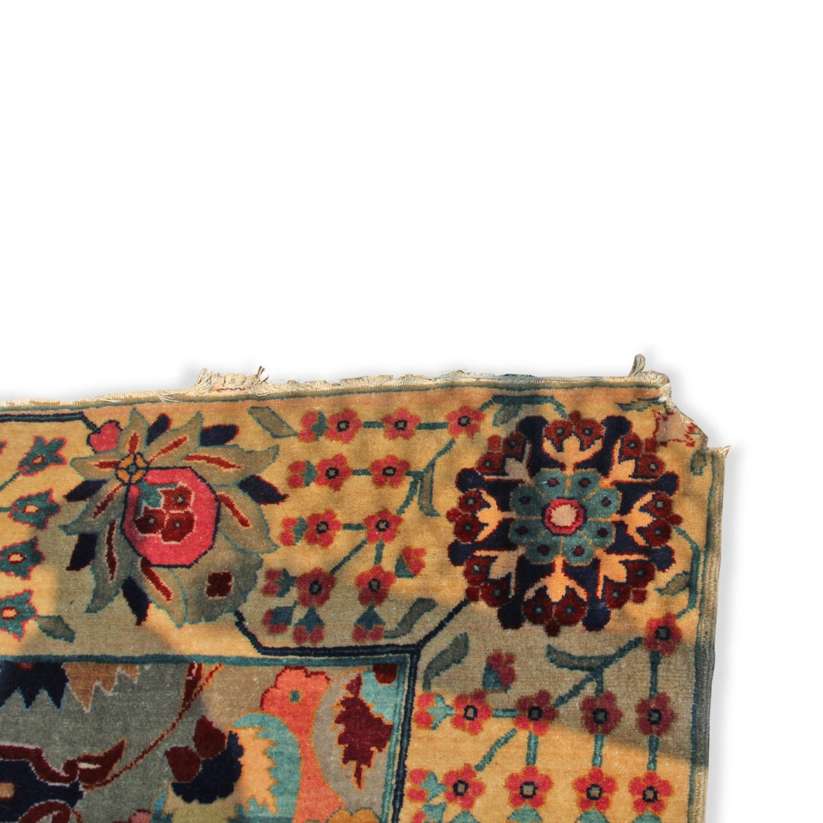 Hand Knotted Oushak Heriz Tribal Geometric Carpet (10 ft 5 in x 15 ft 9 in)