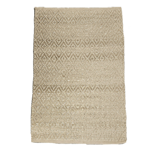 Handwoven Dash & Albert Optic Diamond Mat Carpet (3 ft 2 in x 2 ft 1 in)
