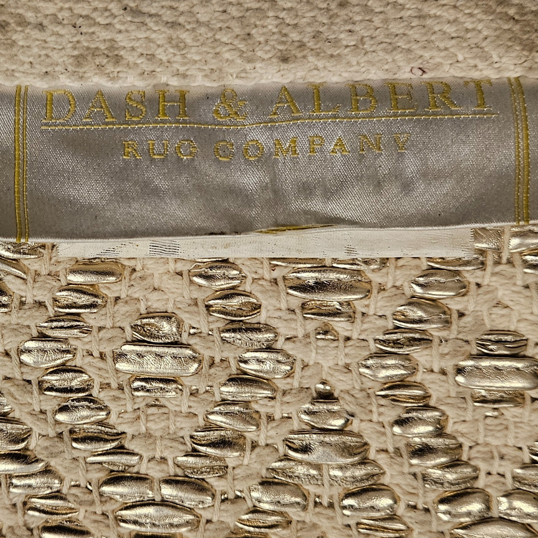 Handwoven Dash & Albert Optic Diamond Mat Carpet (3 ft 2 in x 2 ft 1 in)