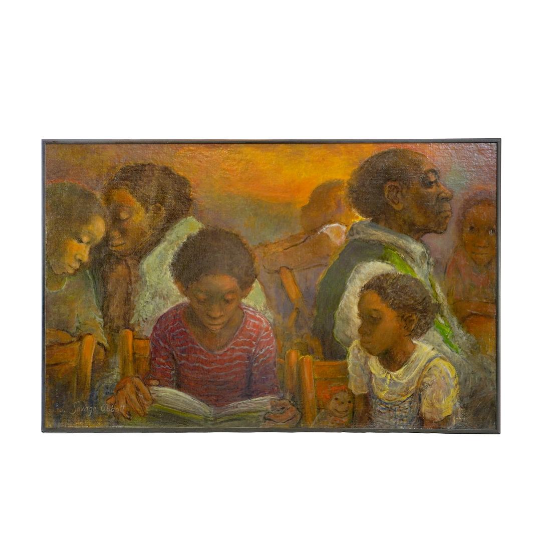 Jean Savage Abbott Waiting, 1982 Oil on Canvas Painting