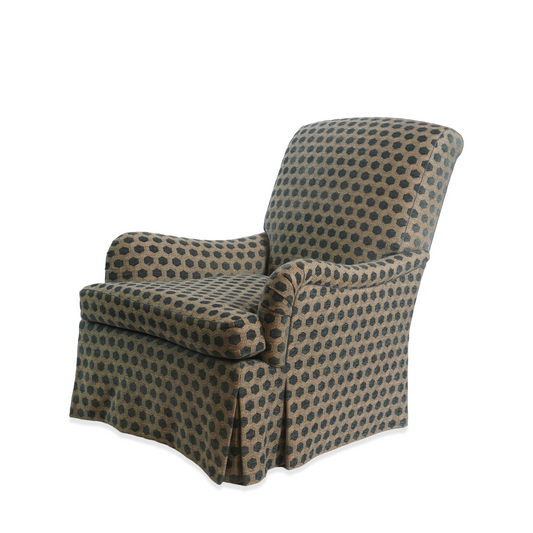 Jonas NY Upholsterer Cambridge Skirted Lounge Chair