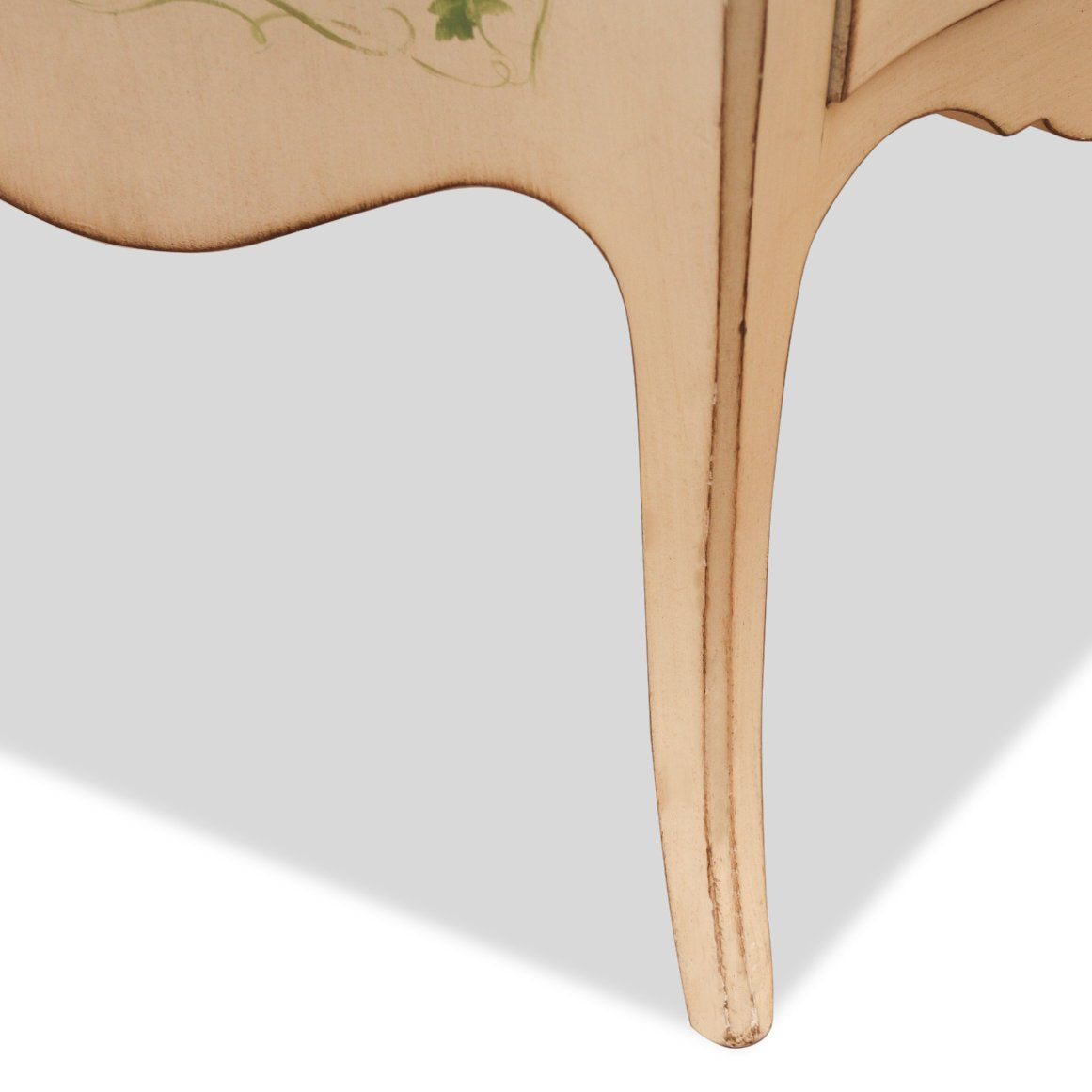 Julia Gray Hand Painted 2-Drawer French Countryside Commode or Side Table